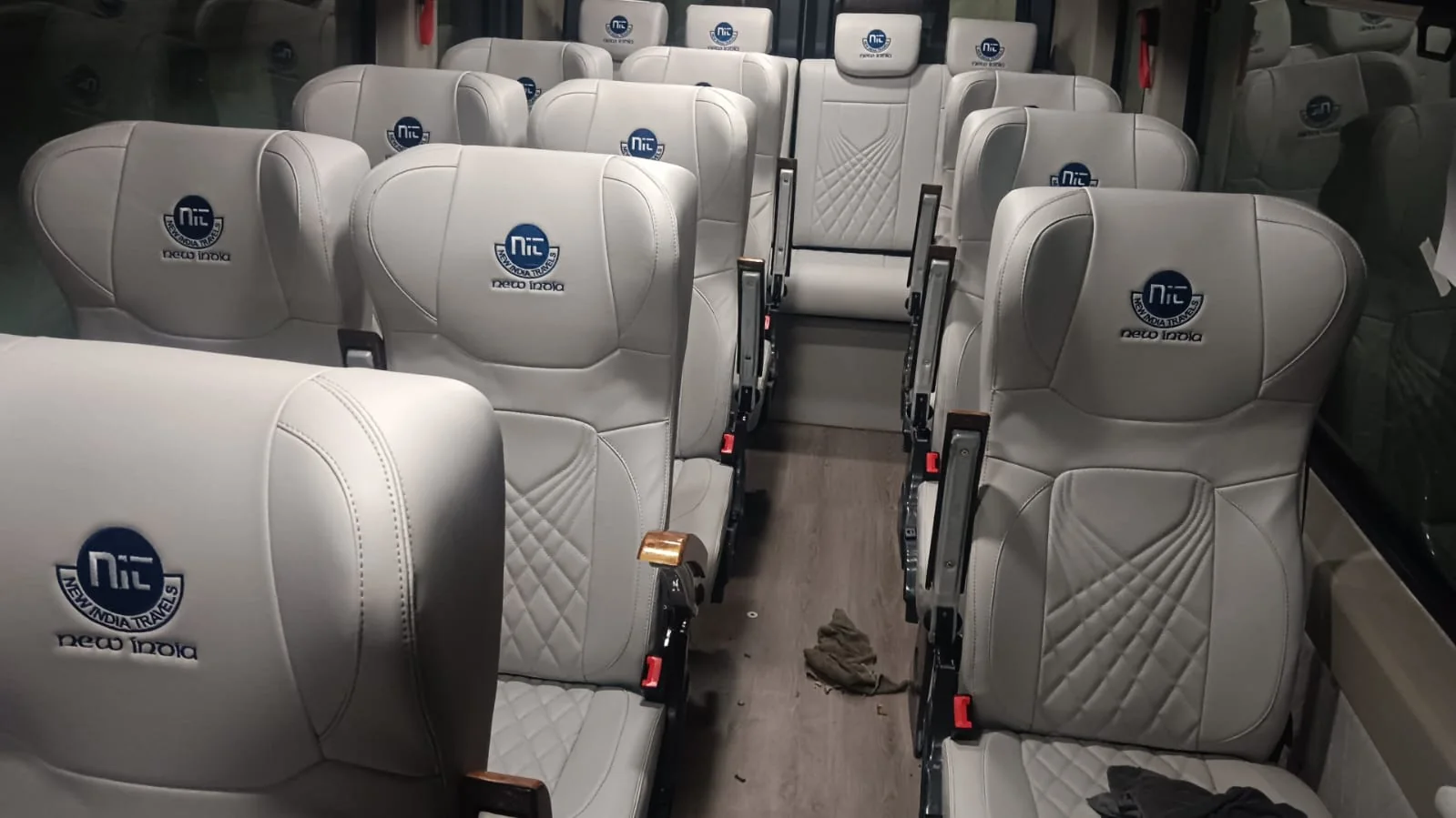 New India Travels vehicle interior