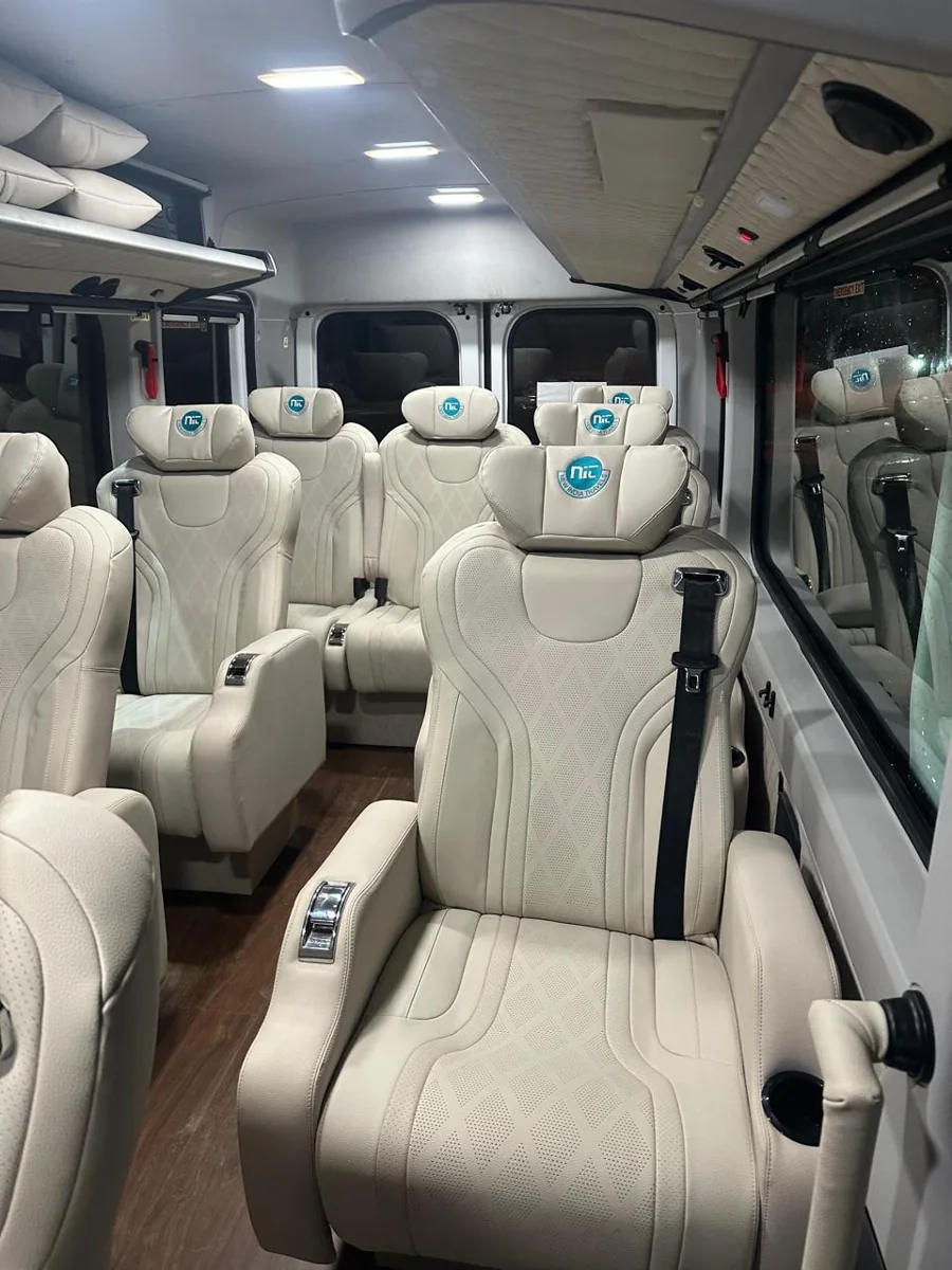 Premium traveller seating with white luxury seats