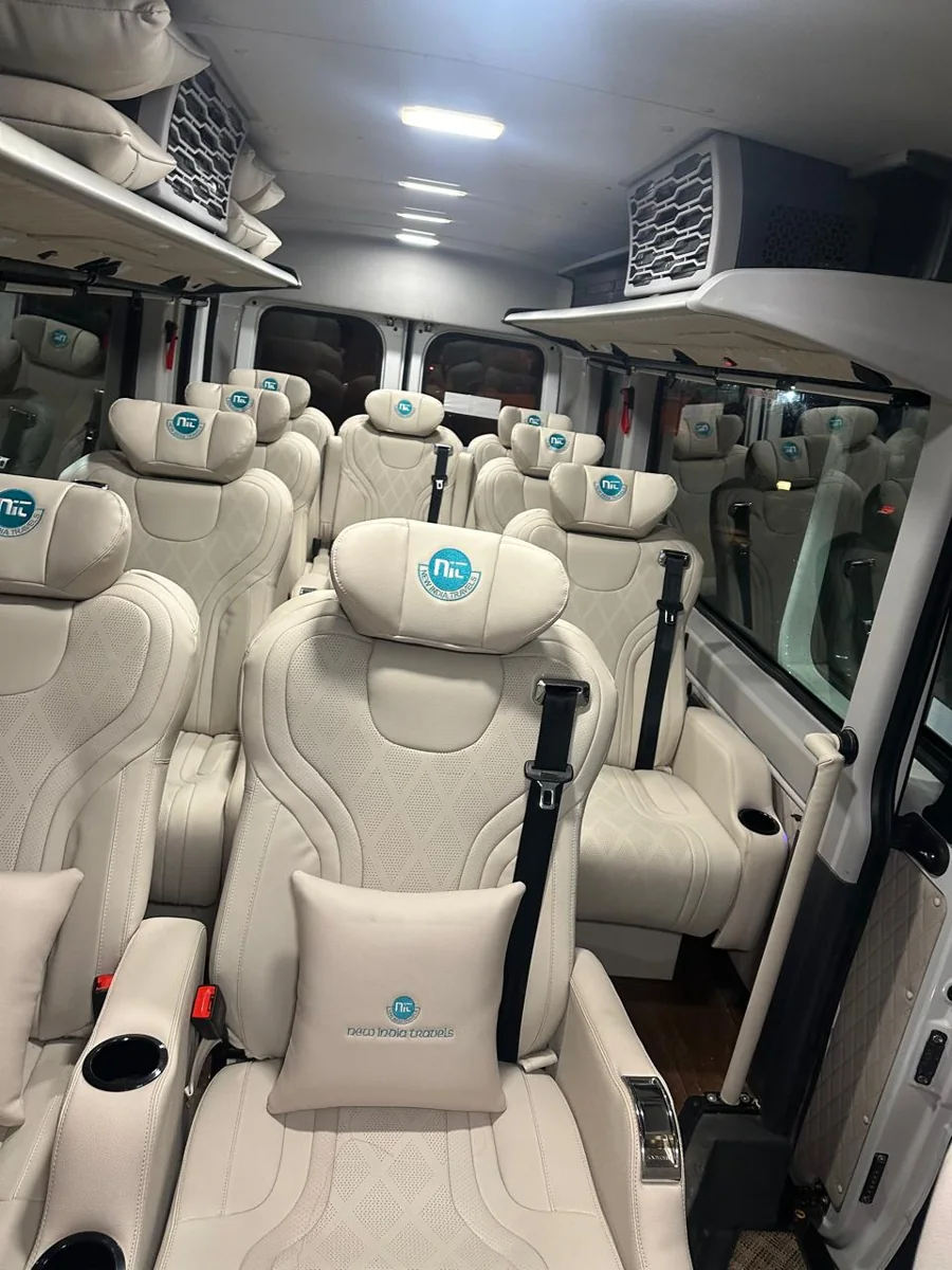 Luxury traveller cabin with cream recliner seats